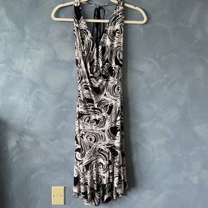 Black and white sexy dress